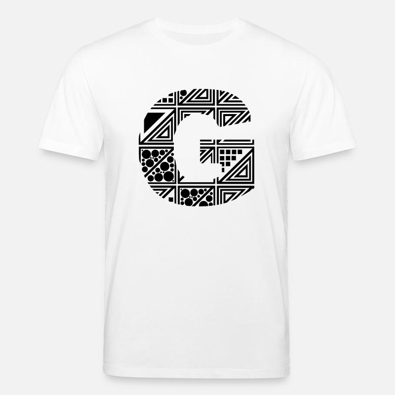 Buchstabe G - Stanley/Stella Unisex Bio-T-Shirt CREATOR  - Weiß