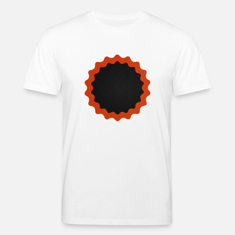 Fahrrad Flicken rund - Stanley/Stella Unisex Bio-T-Shirt CREATOR  - Weiß