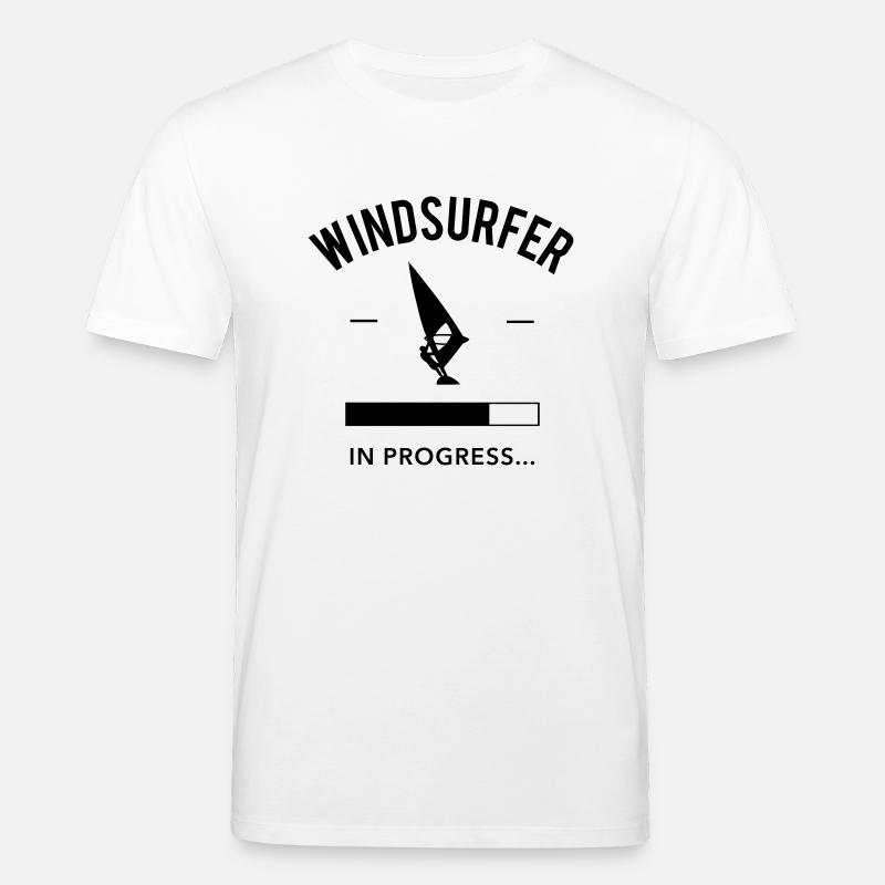 Windsurfer in Progress - T-shirt bio CREATOR Stanley/Stella Unisexe - blanc