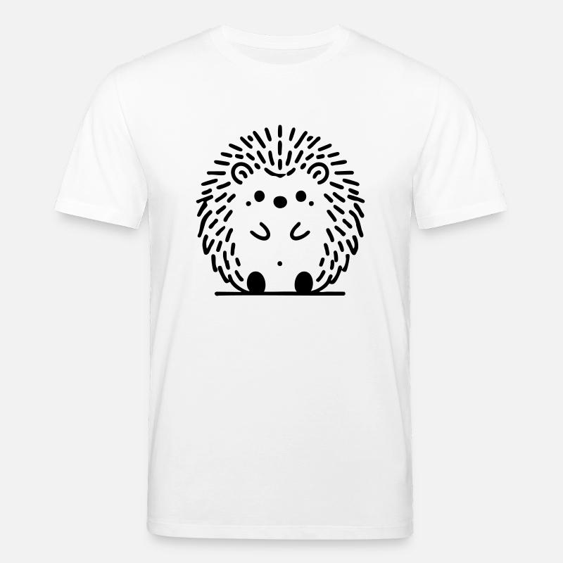 hérisson hérisson hérisson automne - T-shirt bio CREATOR Stanley/Stella Unisexe - blanc