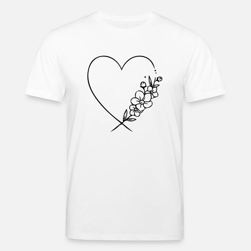 Herz - Stanley/Stella Unisex Bio-T-Shirt CREATOR  - Weiß