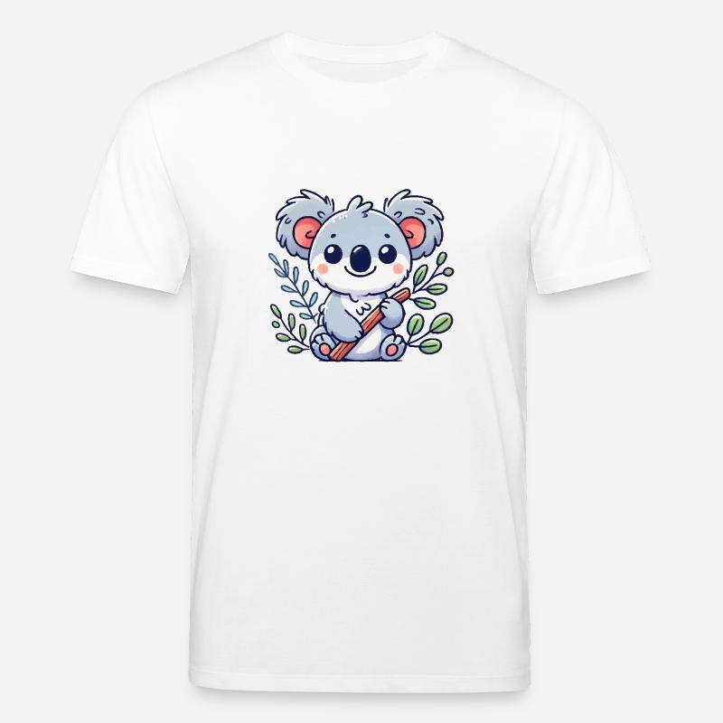 Bande dessinée Koala Bear - T-shirt bio CREATOR Stanley/Stella Unisexe - blanc