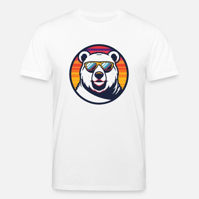 Eisbär Cool Comic - Stanley/Stella Unisex Bio-T-Shirt CREATOR  - Weiß