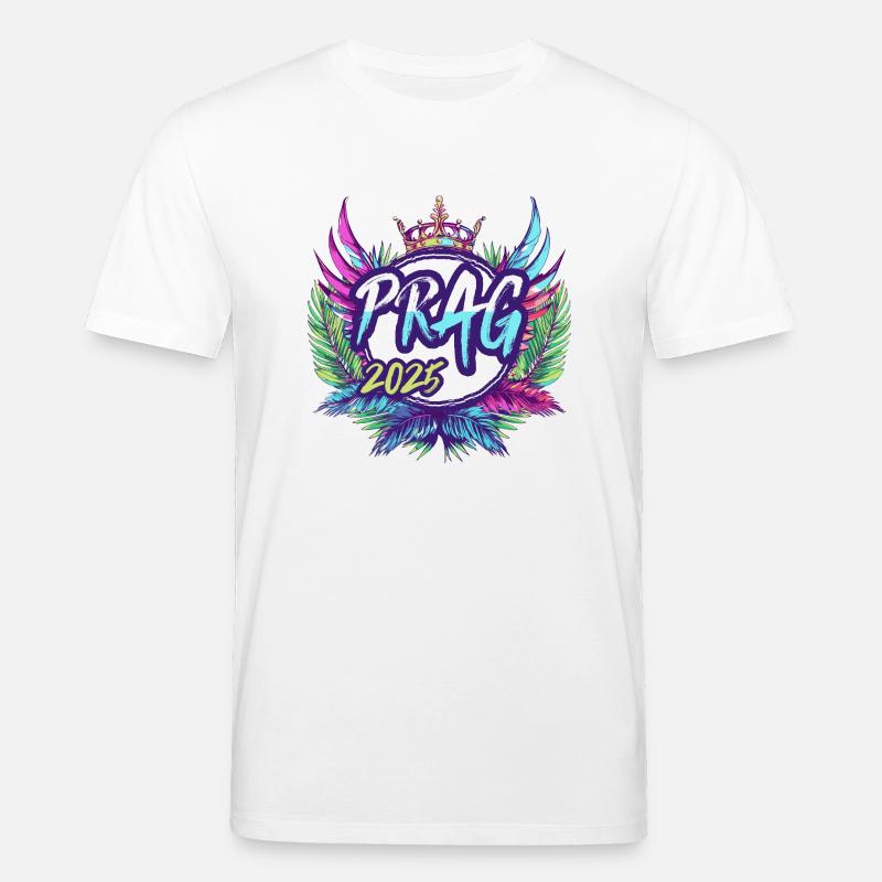 Prag 2025 Bunt - Stanley/Stella Unisex Bio-T-Shirt CREATOR  - Weiß
