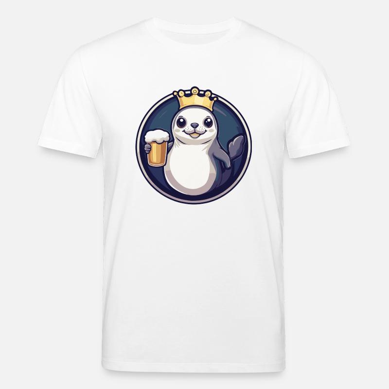 Robbe Tier Bier - Stanley/Stella Unisex Bio-T-Shirt CREATOR  - Weiß