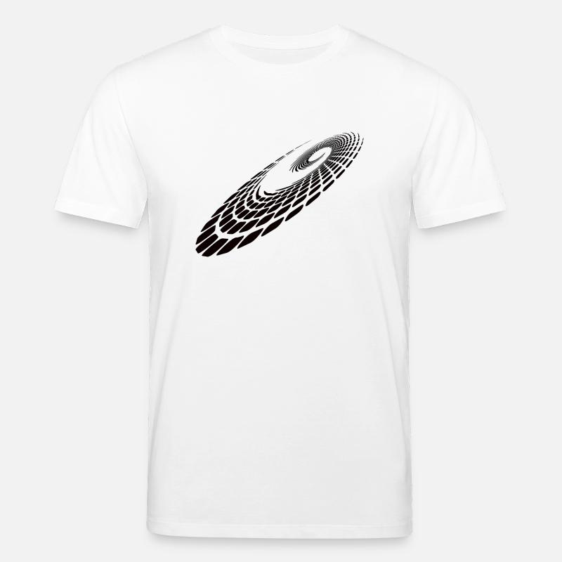 Geometric Circle Spiral Lines Points - Stanley/Stella CREATOR Unisex Organic T-Shirt - white