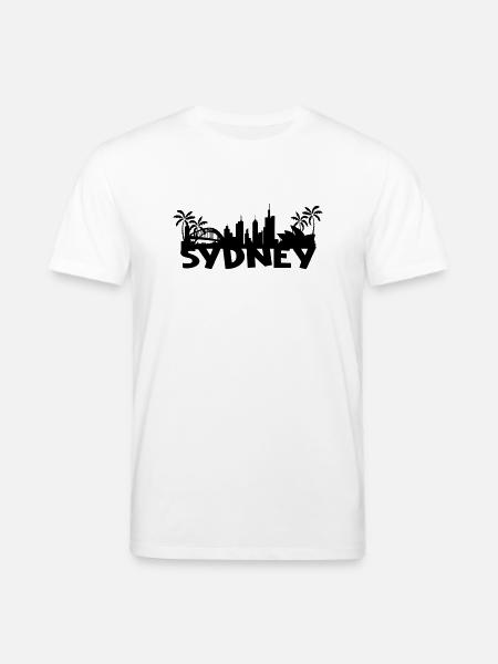 Sydney skyline - Stanley/Stella CREATOR Unisex Organic T-Shirt - white