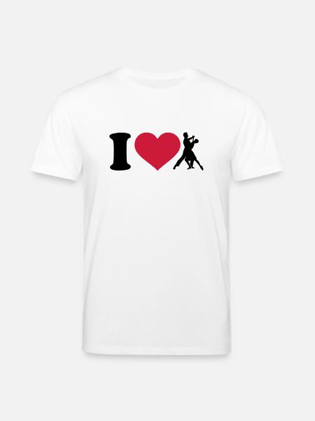 I love Dancing - Stanley/Stella CREATOR Unisex Organic T-Shirt - white