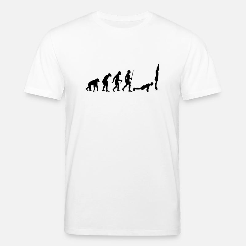 Evolution Burpee - Stanley/Stella Unisex Bio-T-Shirt CREATOR - Weiß