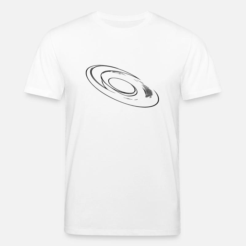 Geometric three-dimensional circular disk - Stanley/Stella CREATOR Unisex Organic T-Shirt - white