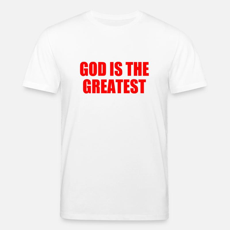 god is the greatest - T-shirt bio CREATOR Stanley/Stella Unisexe - blanc