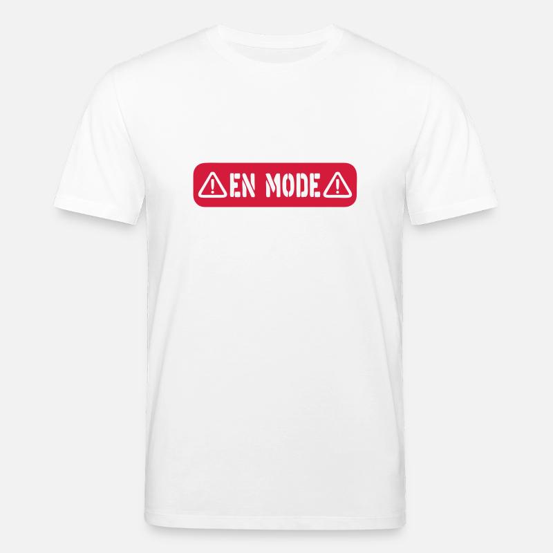 panneau danger en mode 2 - T-shirt bio CREATOR Stanley/Stella Unisexe - blanc