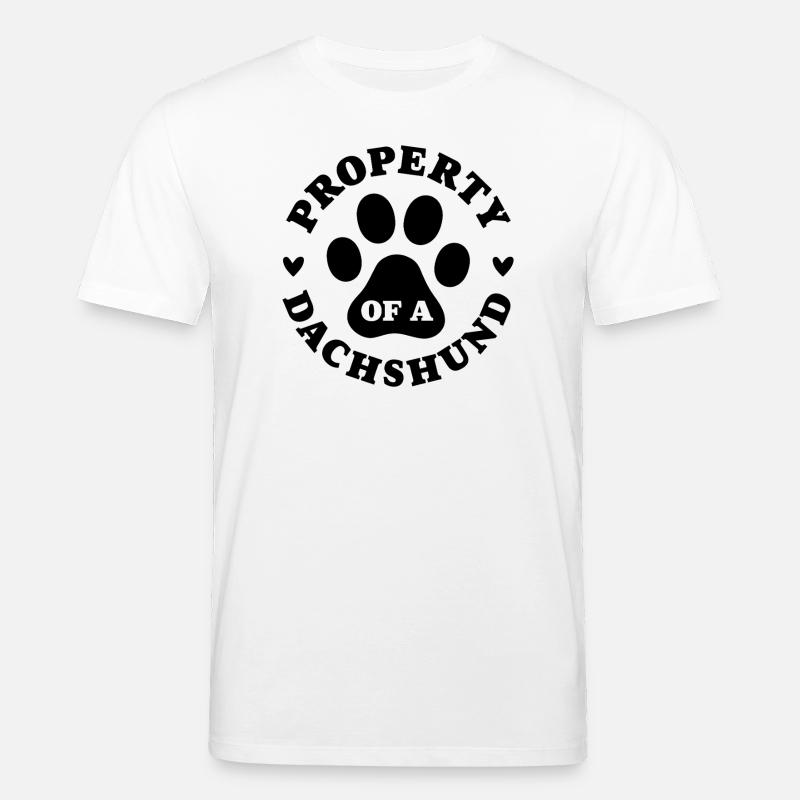 Eigentum eines Dackels - Stanley/Stella Unisex Bio-T-Shirt CREATOR  - Weiß