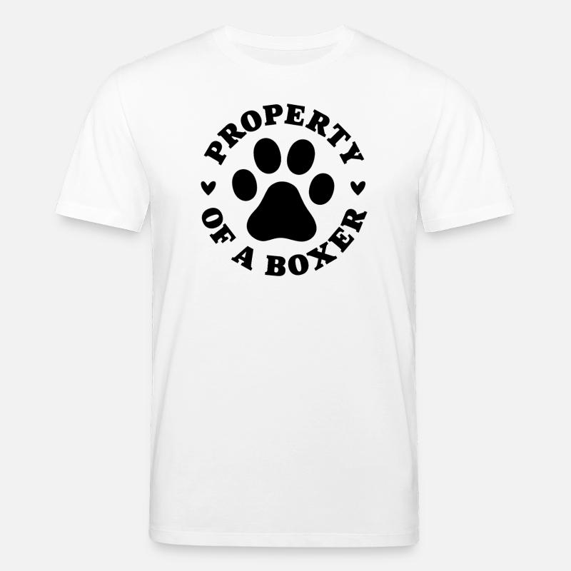 Eigentum eines Boxers - Stanley/Stella Unisex Bio-T-Shirt CREATOR  - Weiß