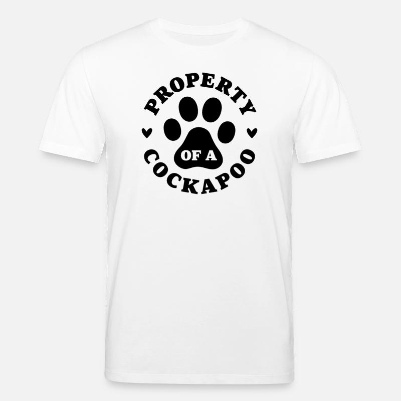 Propriété d’un Cockapoo - T-shirt bio CREATOR Stanley/Stella Unisexe - blanc