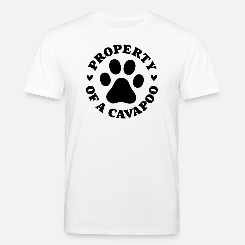 Eigentum eines Cavapoo - Stanley/Stella Unisex Bio-T-Shirt CREATOR  - Weiß