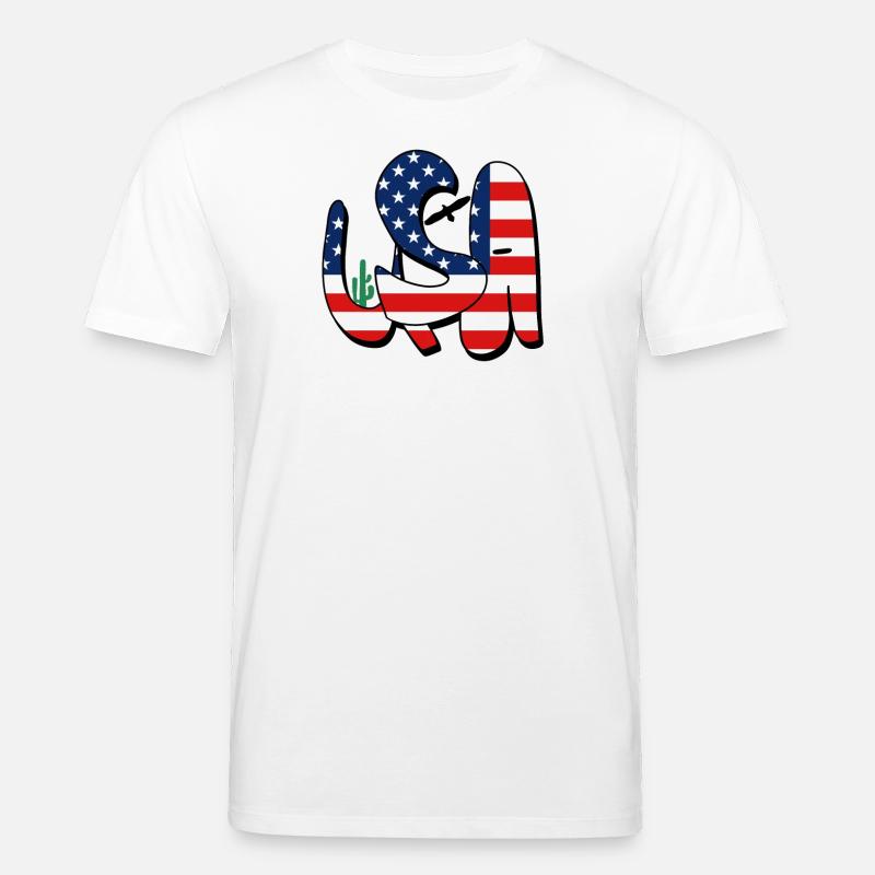 États-Unis - T-shirt bio CREATOR Stanley/Stella Unisexe - blanc