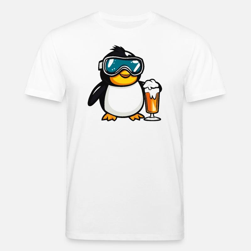 Bière après-ski Penguin - T-shirt bio CREATOR Stanley/Stella Unisexe - blanc