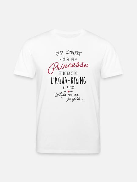 princesse et Aqua-Biking - T-shirt bio CREATOR Stanley/Stella Unisexe - blanc