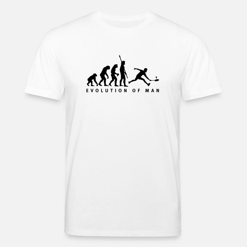 evolution_badminton_022011_b_1c - Stanley/Stella CREATOR Unisex Organic T-Shirt - white