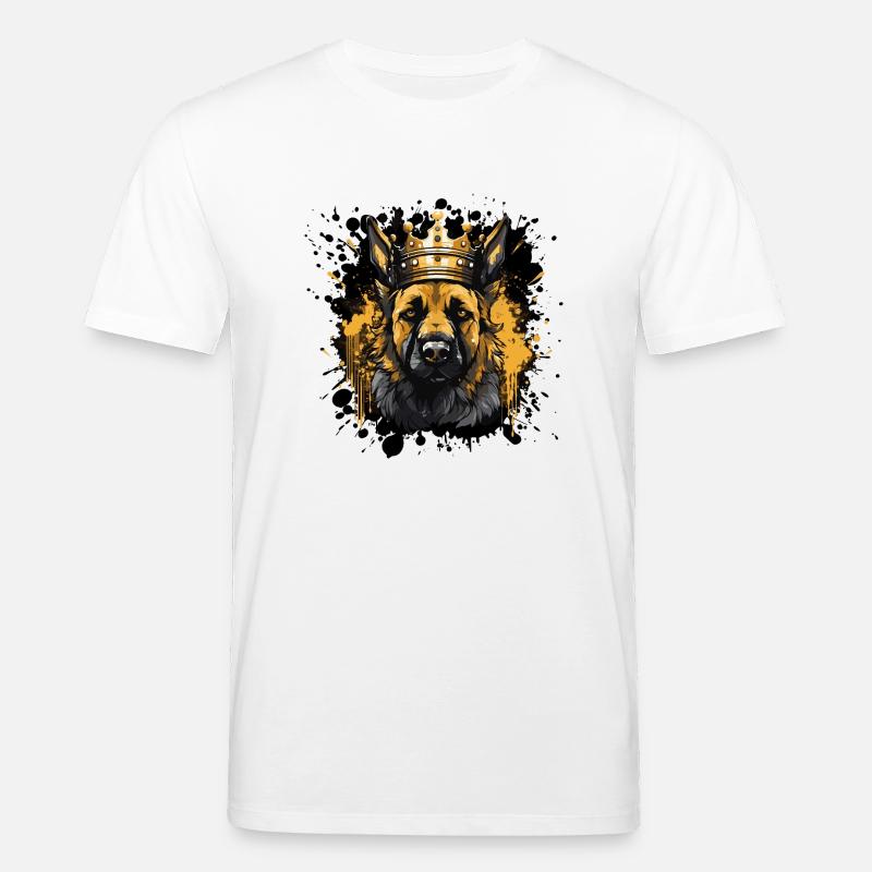hund tier comic - Stanley/Stella Unisex Bio-T-Shirt CREATOR  - Weiß