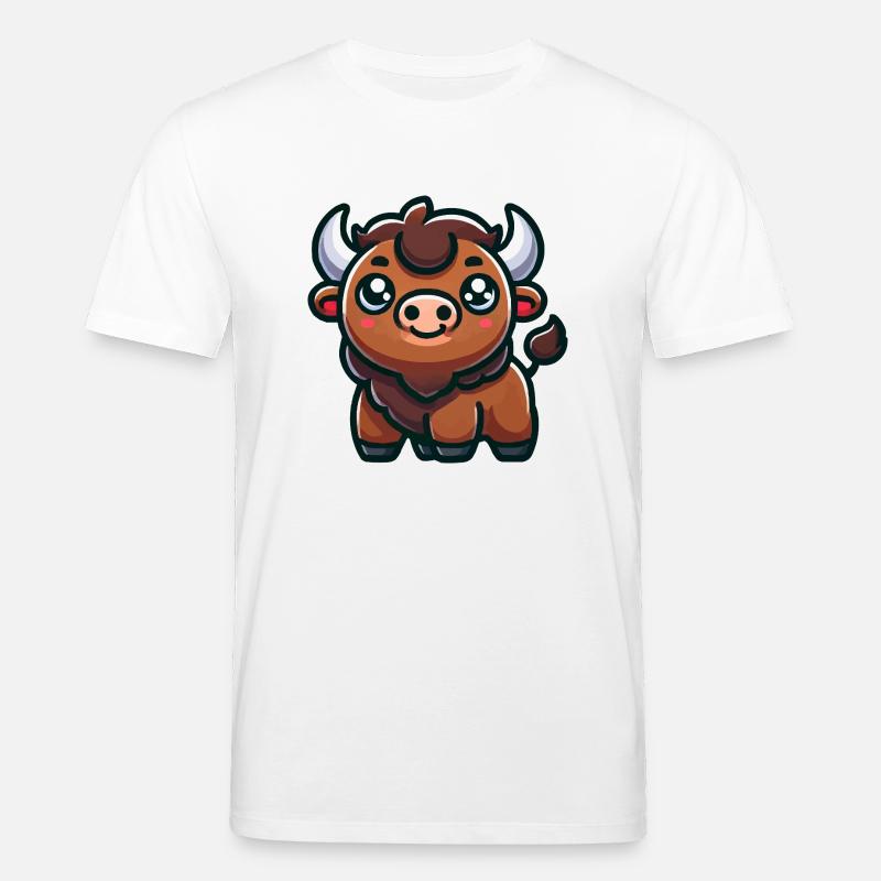 bison comic - Stanley/Stella Unisex Bio-T-Shirt CREATOR  - Weiß