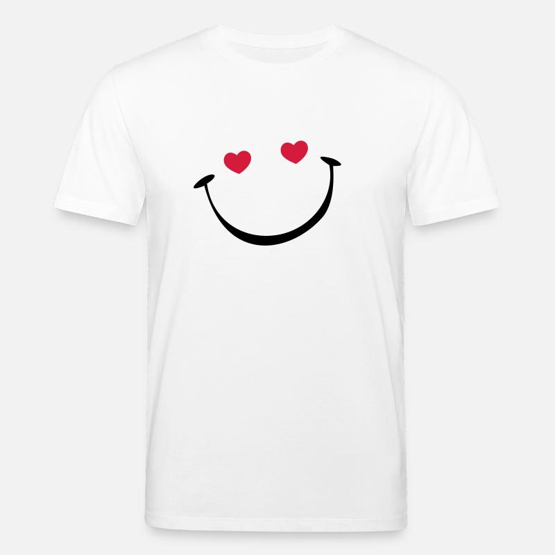 lachendes Gesicht - Stanley/Stella Unisex Bio-T-Shirt CREATOR  - Weiß