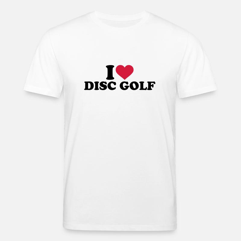 I love Disc Golf - T-shirt bio CREATOR Stanley/Stella Unisexe - blanc