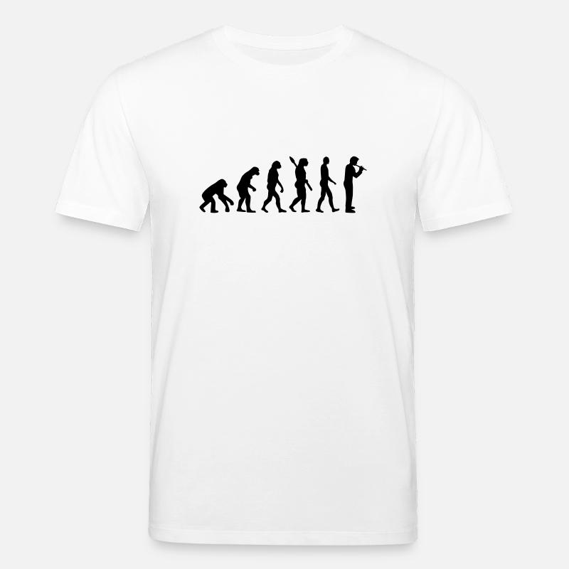 Evolution Flute - Stanley/Stella CREATOR Unisex Organic T-Shirt - white