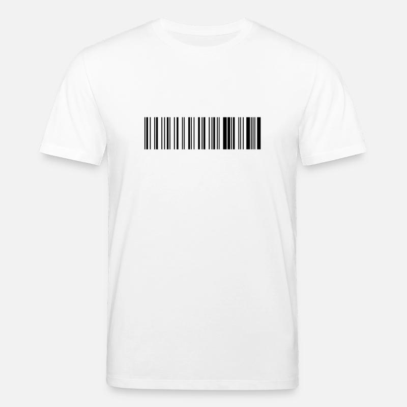 barcode. - Stanley/Stella CREATOR Unisex Organic T-Shirt - white