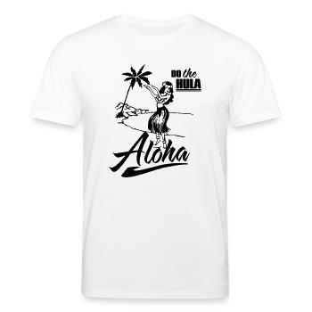 Aloha - Stanley/Stella Unisex Bio-T-Shirt CREATOR  - Weiß - Vorne - Alina (178cm) & Michal (187cm)