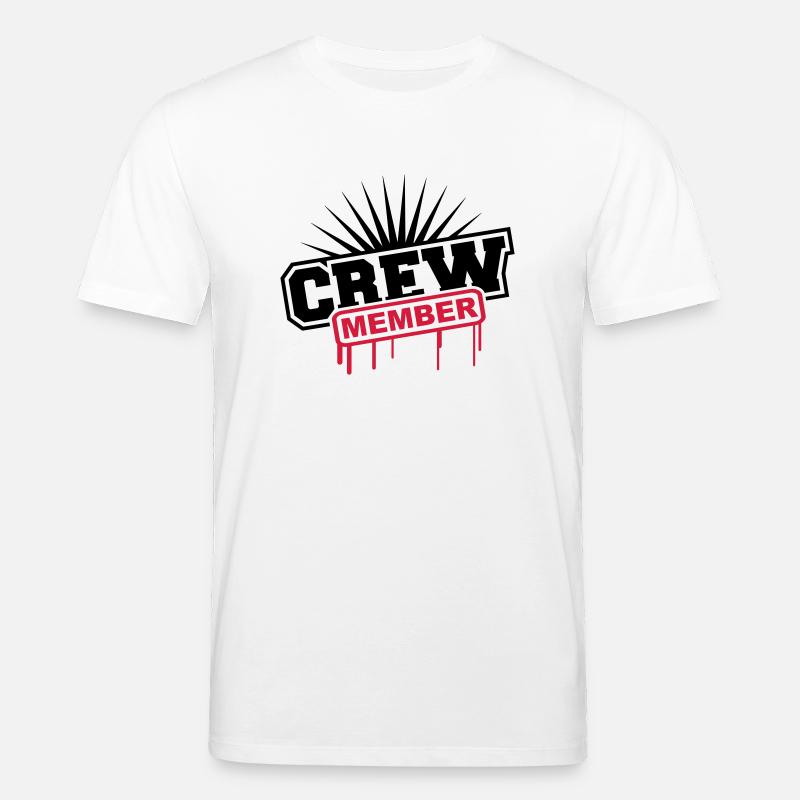 Crew Member Graffiti - T-shirt bio CREATOR Stanley/Stella Unisexe - blanc