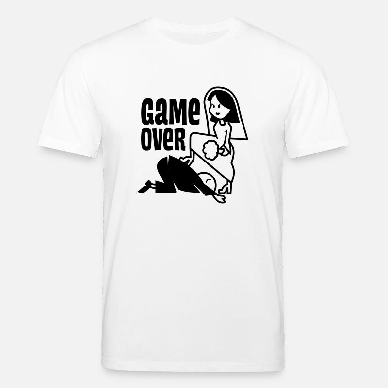 vl050a_gameover_1c - Stanley/Stella Unisex Bio-T-Shirt CREATOR - Weiß