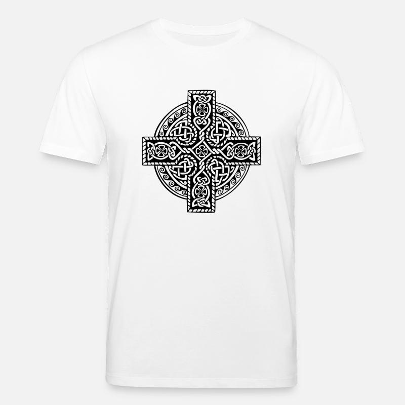 Celt Cross - Stanley/Stella Unisex Bio-T-Shirt CREATOR - Weiß