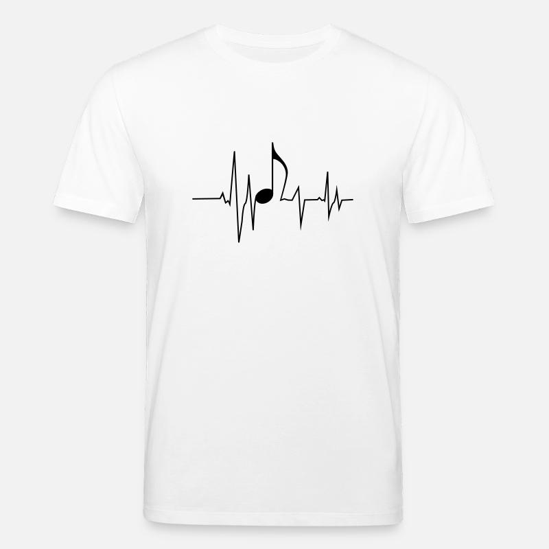 Music note beat - Stanley/Stella Unisex Bio-T-Shirt CREATOR  - Weiß