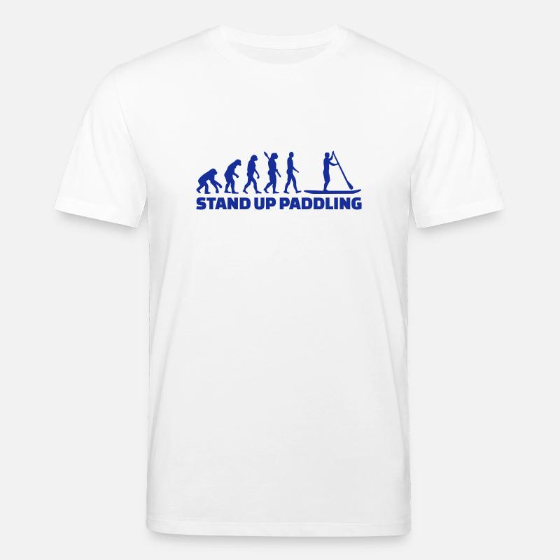 Evolution Stand up paddling - T-shirt bio CREATOR Stanley/Stella Unisexe - blanc