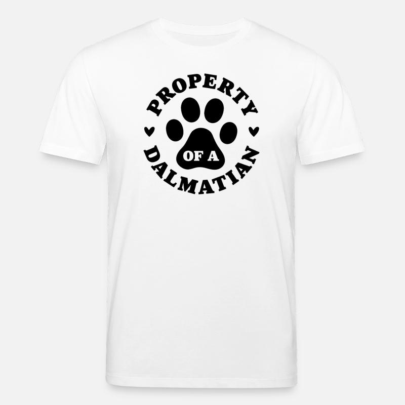 Eigentum eines Dalmatiners - Stanley/Stella Unisex Bio-T-Shirt CREATOR  - Weiß
