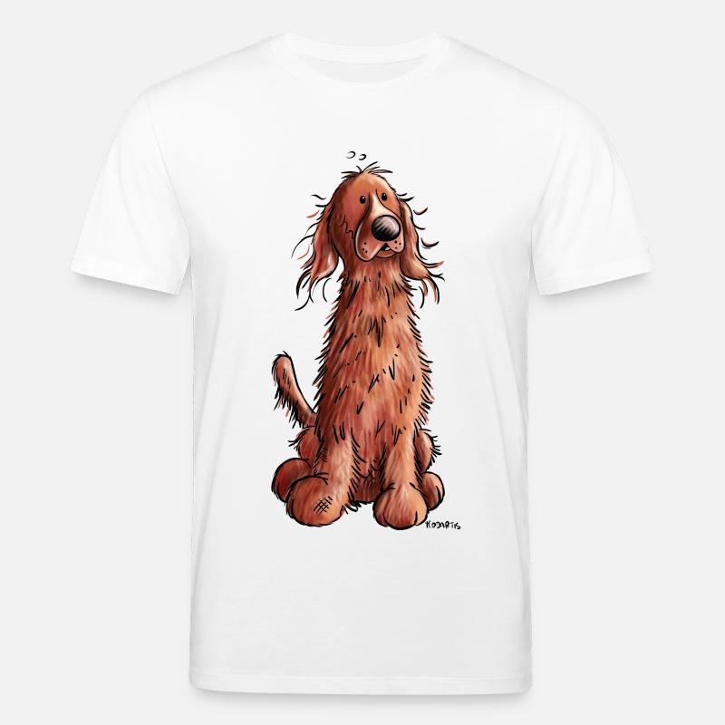 Süßer Irish Setter - Stanley/Stella Unisex Bio-T-Shirt CREATOR  - Weiß