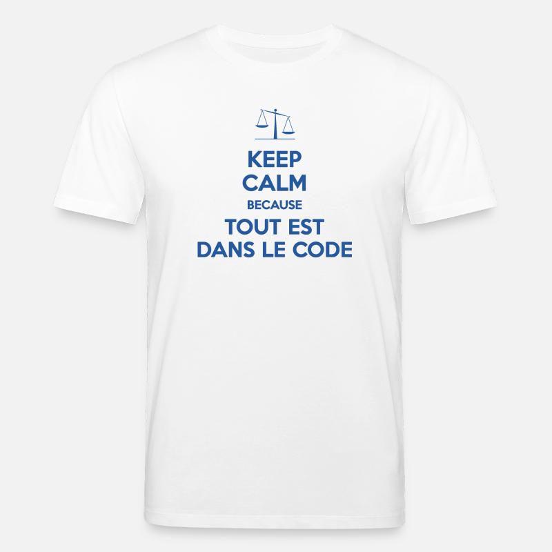 Tout est dans le code - T-shirt bio CREATOR Stanley/Stella Unisexe - blanc