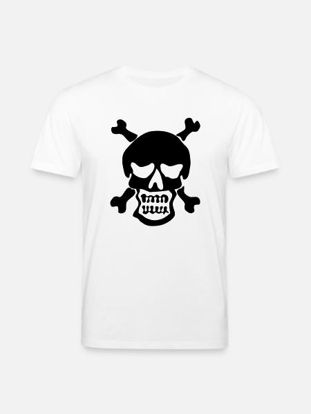 Rocknroll Skull - Stanley/Stella Unisex Bio-T-Shirt CREATOR  - Weiß