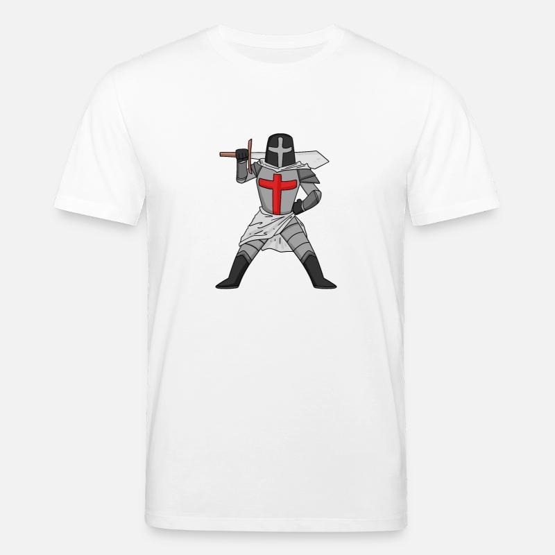 Croix de l’épée templière - T-shirt bio CREATOR Stanley/Stella Unisexe - blanc