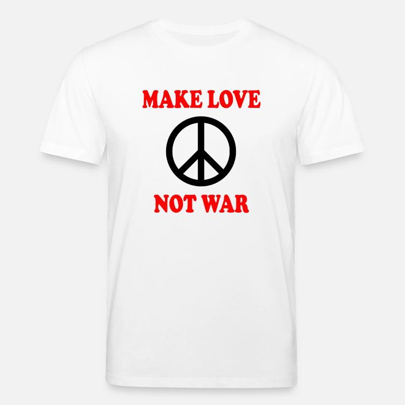 Make love not war - Stanley/Stella Unisex Bio-T-Shirt CREATOR  - Weiß