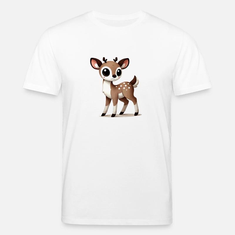 Dessin animé de cerf - T-shirt bio CREATOR Stanley/Stella Unisexe - blanc