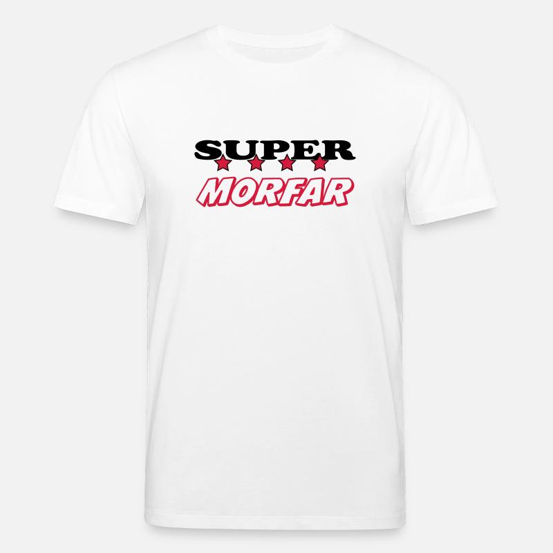 Super morfar - Stanley/Stella Unisex Bio-T-Shirt CREATOR  - Weiß
