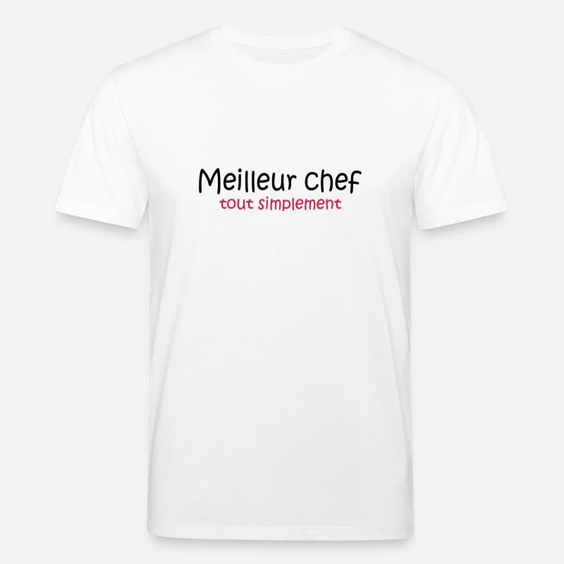 Meilleur chef tout simplement - Stanley/Stella Unisex Bio-T-Shirt CREATOR  - Weiß