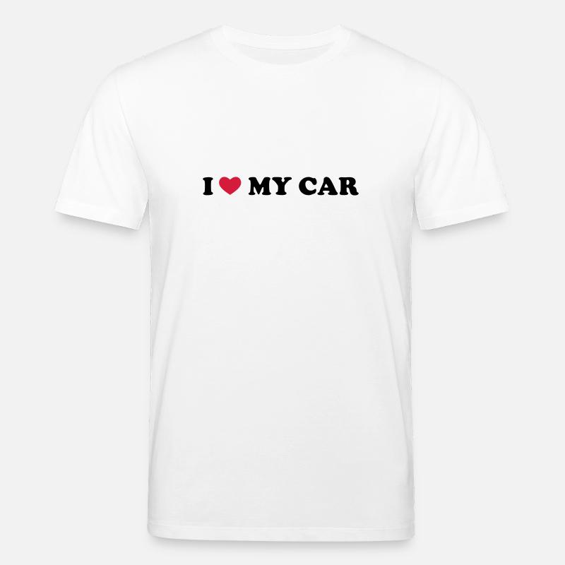I Love My Car - T-shirt bio CREATOR Stanley/Stella Unisexe - blanc