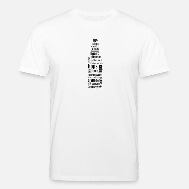 Bier - Bierflasche - Geschenk - Stanley/Stella Unisex Bio-T-Shirt CREATOR  - Weiß