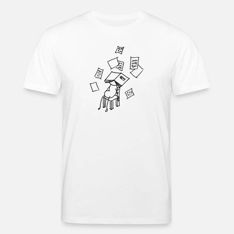 krank oder Schule - Stanley/Stella Unisex Bio-T-Shirt CREATOR  - Weiß