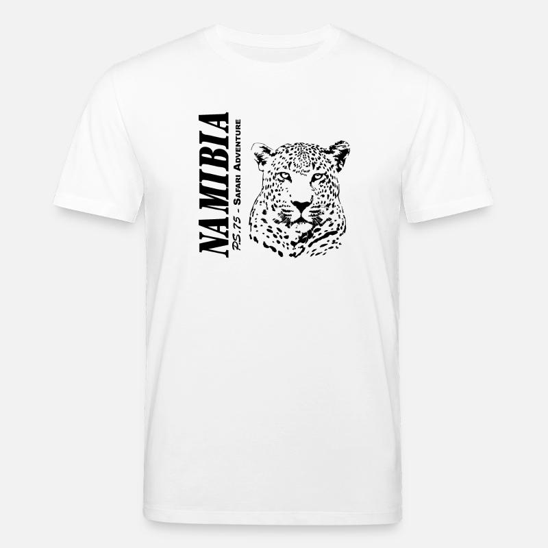 Namibia - Leopard - Stanley/Stella Unisex Bio-T-Shirt CREATOR  - Weiß