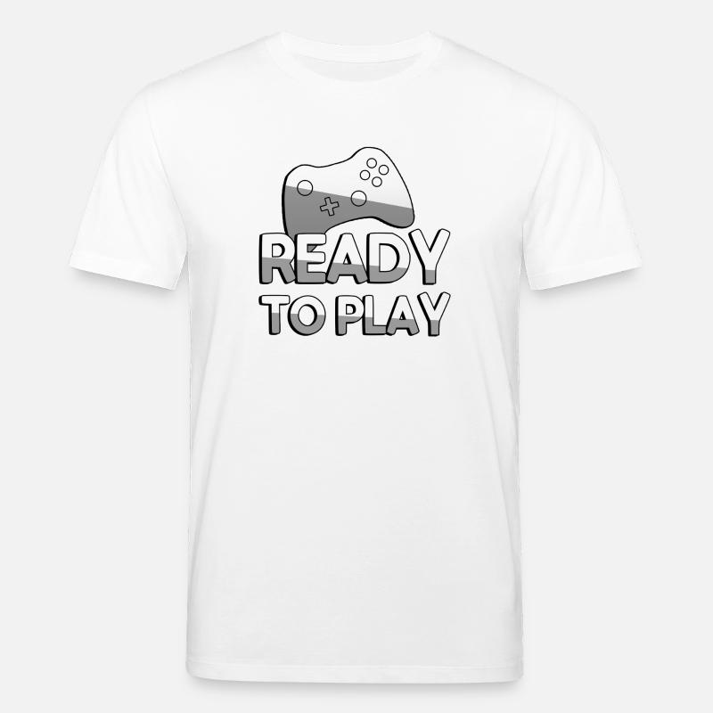 READY TO PLAY + Controller - Gaming - Stanley/Stella Unisex Bio-T-Shirt CREATOR  - Weiß